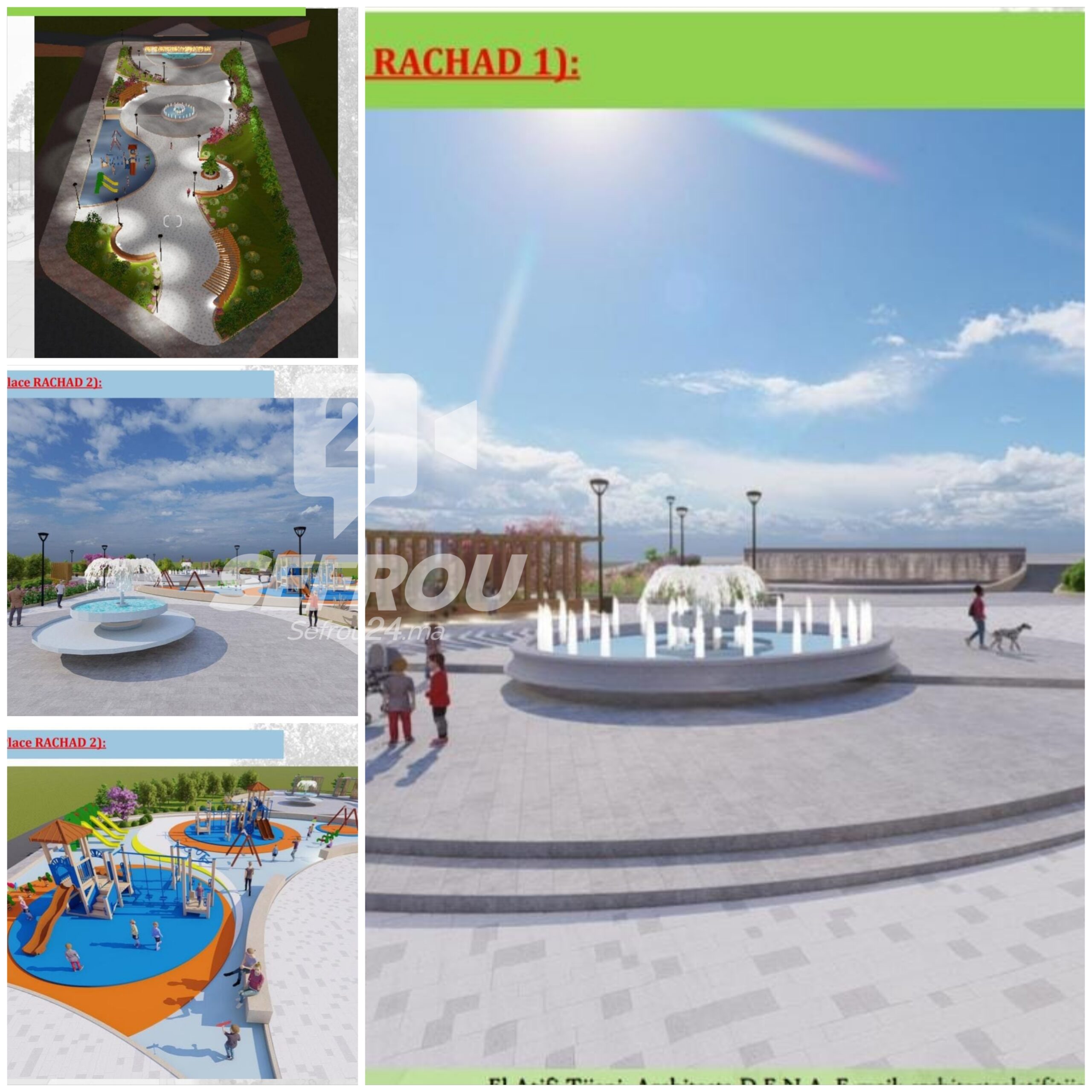 رئيس جماعة صفرو يعلن عن التصور المعماري لتأهيل حدائق بالمدينة