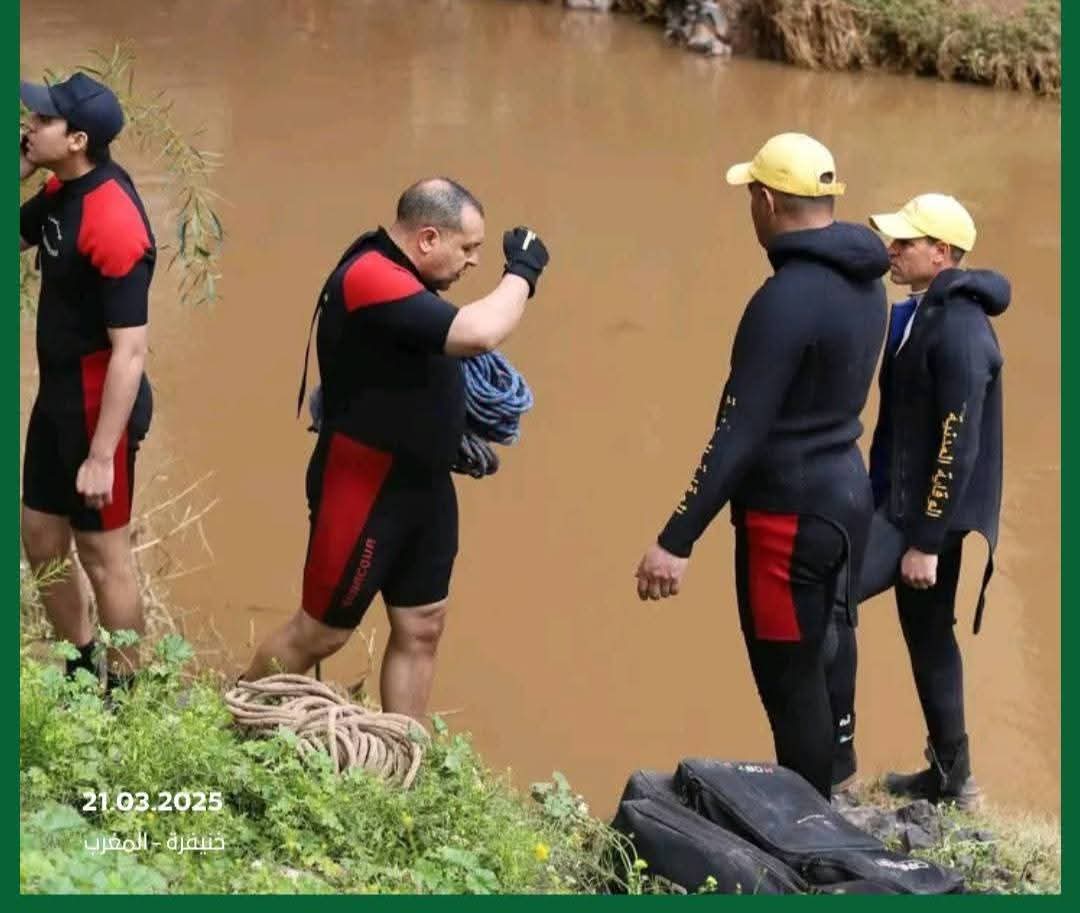 تواصل جهود البحث عن الطفل محمد الراجي الذي غرق في نهر أم الربيع